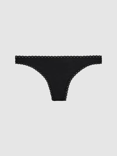 Calvin Klein Underwear HU516691 | Calvin Klein Seductive Comfort Női Tanga Fekete